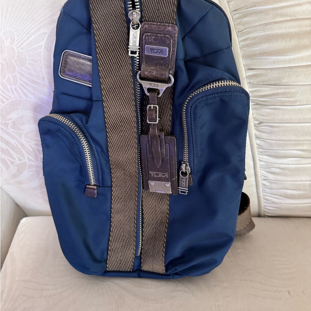 TUMI sling bag Blue and Brown